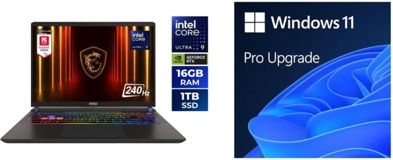 MSI Vector 16 HX AI A2XWIG-050US Gaming Laptop - Intel Core Ultra 9 275HX, GeForce RTX 5080 16GB, 16GB DDR5 RAM, 1TB NVMe SSD, 16" QHD+ 240Hz Display, Windows 11 Pro - Featured Image