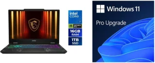 MSI Cyborg 15 B2RWEKG-292US Gaming Laptop - Intel Core 7 240H, GeForce RTX 5050 8GB, 16GB DDR5-5600 RAM, 1TB NVMe SSD, 15.6" FHD 144Hz Display, Windows 11 Pro