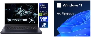 Acer Predator Helios Neo 18 AI PHN18-72-92Y3 Gaming Laptop - Intel Core Ultra 9 275HX, GeForce RTX 5070 Ti 12GB, 16GB DDR5 RAM, 1TB NVMe SSD, 18" 240Hz IPS Display, Windows 11 Pro