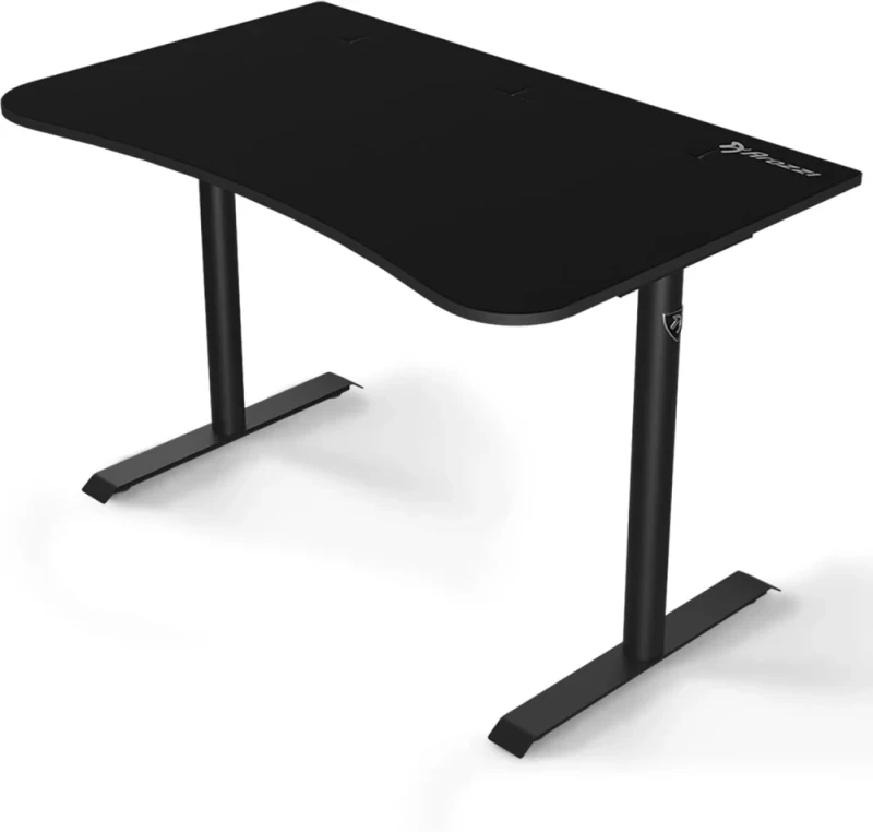 Arozzi Arena Gaming Desk Small - Intense Black, Full-Surface Water-Resistant Mouse Pad, Cable Management, Steel Frame, Compact Gaming Desk - Featured Image