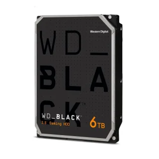 Western Digital WD_BLACK - 6 TB 7200 RPM, SATA 6.0 Gb/s, 3.5", 256 MB Cache memory