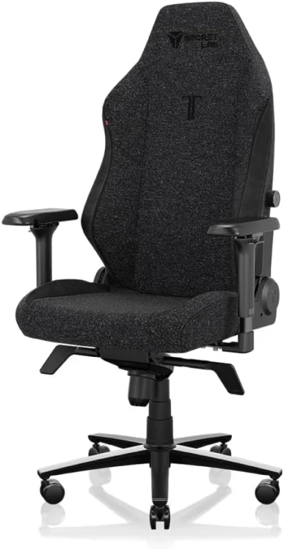 Secretlab TITAN Evo Black Gaming Chair - SoftWeave Plus Fabric, Ergonomic Lumbar Support, Magnetic Memory Foam Head Pillow, 4D Armrests, Reclining Backrest, Standard Size, Up to 130kg, Black - Featured Image