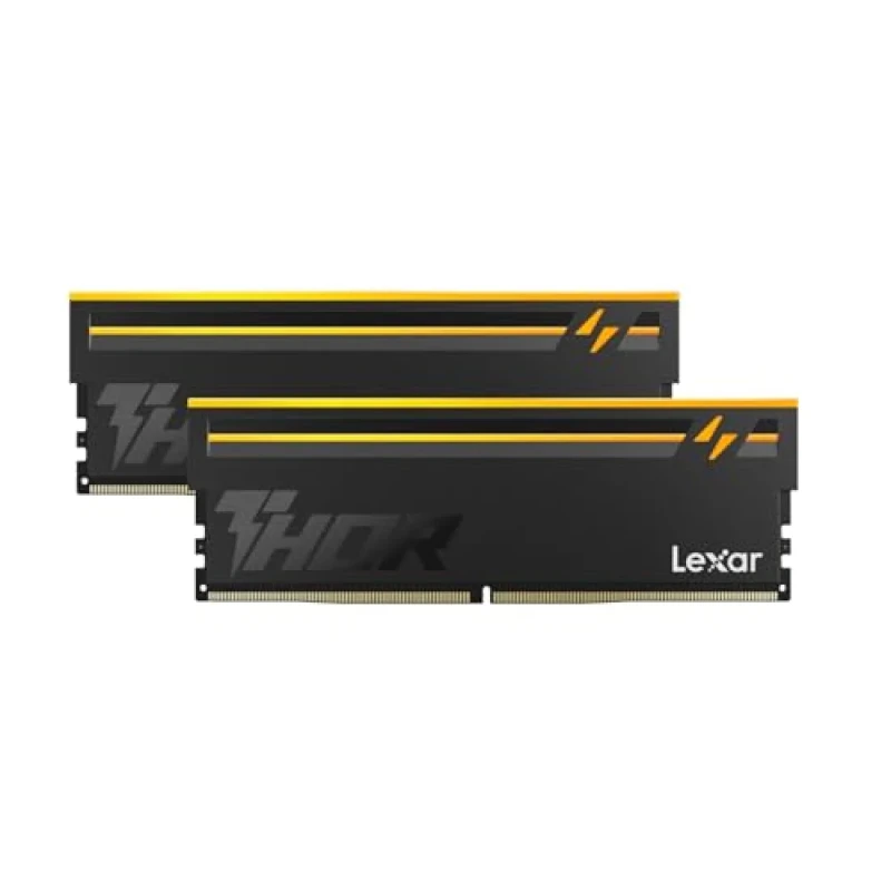 Lexar THOR RGB 2nd Gen 64 GB - 2 x 32GB, DDR5 288-pin DIMM, 6000MT/s, CL40, Black color - Featured Image
