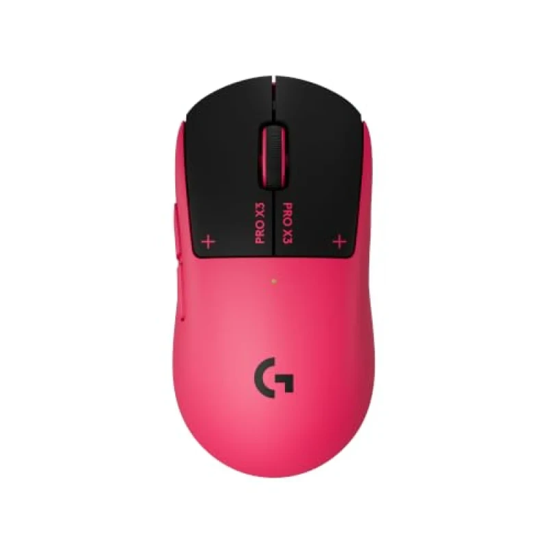 Logitech PRO X3 SUPERSTRIKE - Wired, Wireless Optical Mouse, 48000 DPI, Pink / Black color - Featured Image