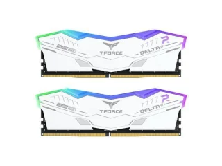 TEAMGROUP T-Force DELTAÎ± RGB 32 GB - 2 x 16GB, DDR5 288-pin DIMM, 6000MT/s, CL38, White color