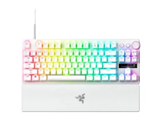 Razer Huntsman V3 Pro 8KHz - Gaming Wired Keyboard, Razer Analog Optical Switch Gen-2 Switches, RGB Backlit, Tenkeyless, White Color