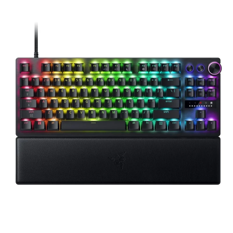 Razer Huntsman V3 Pro 8KHz - Gaming Wired Keyboard, Razer Analog Optical Switch Gen-2 Switches, RGB Backlit, Tenkeyless, Black Color - Featured Image