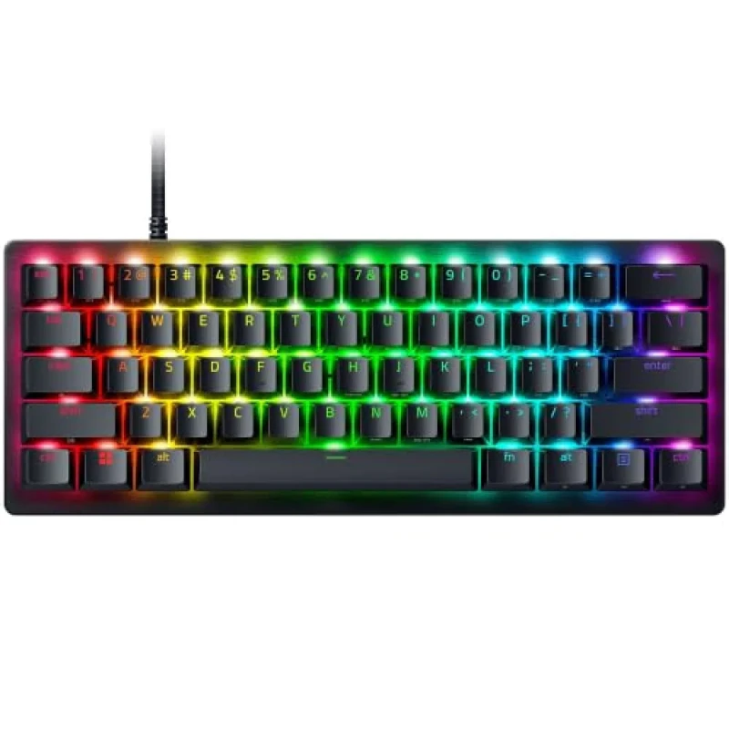 Razer Huntsman V3 Pro Mini - Gaming Wired Keyboard, Razer Analog Optical Switch Gen-2 Switches, RGB Backlit, Tenkeyless, Black Color - Featured Image