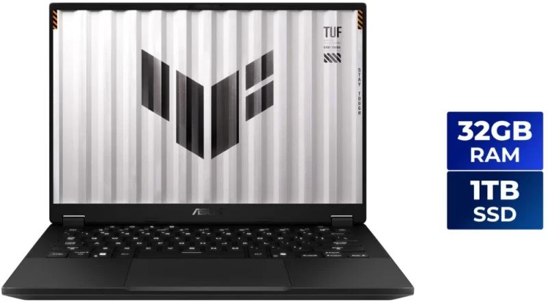 ASUS TUF Gaming A14 FA401EA-DS96 Laptop - AMD Ryzen AI MAX+ 392, AMD Radeon 8060S Graphics, 32GB LPDDR5X RAM, 1TB PCIe SSD, 14" WQXGA 165Hz Display, Windows 11 Home - Featured Image