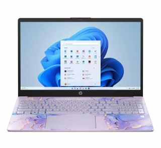 HP 15-fd0536nr DM9U2UA#ABA Laptop - Intel Processor N100, Intel UHD Graphics, 4GB RAM, 128GB Flash Storage, 15.6" Display, Wi-Fi 6, Webcam, Windows 11 Home, Winter Lavender