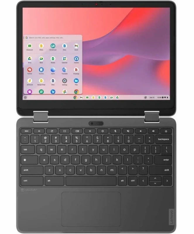 Lenovo 500e Yoga Chromebook Gen 4 82W40039US - Intel Processor N100, Intel UHD Graphics, 4GB RAM, 32GB eMMC Storage, 12.2" WUXGA 60Hz Touchscreen, 360° Convertible 2-in-1, ChromeOS, Graphite Gray - Featured Image
