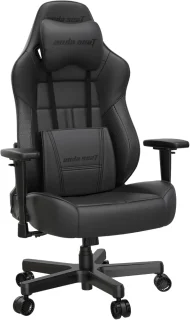 AndaSeat Dark Demon Dragon Pro Gaming Chair - Black PVC Leather, Ergonomic Design, Reclining Backrest, Adjustable Lumbar Support, Neck Pillow, High Backrest, Large Size