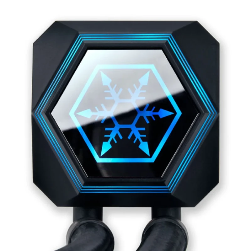 SilverStone Technology Permafrost PF240-ARGB V2 240mm All-in-One Liquid Cooler, SST-PF240-ARGB-V2,Black - Gallery Image