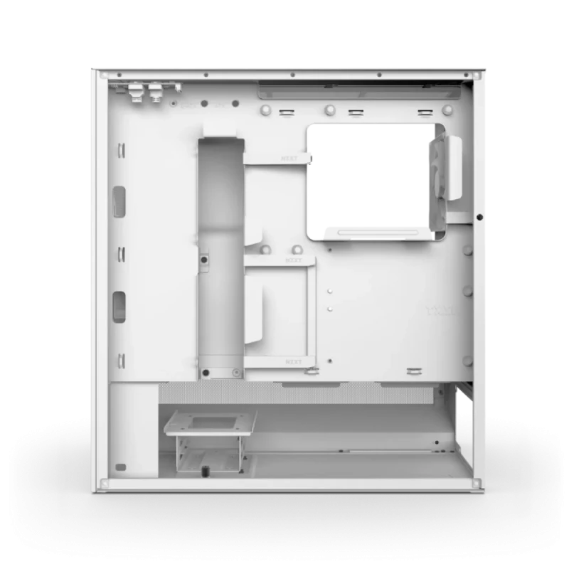 NZXT H Series H5 Flow 2024 Edition ATX Mid Tower Chassis All White Color - Gallery Image