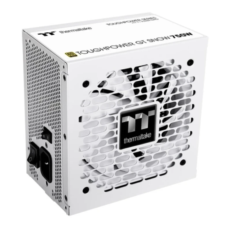 Thermaltake Toughpower GT 750W ATX 3.1 Snow Standard Power Supply; 80 Plus Gold Efficiency; Smart Zero Fan; Native 300W PCIe 5.1 Connector; PS-TPT-0750FNFAGU-W - Gallery Image