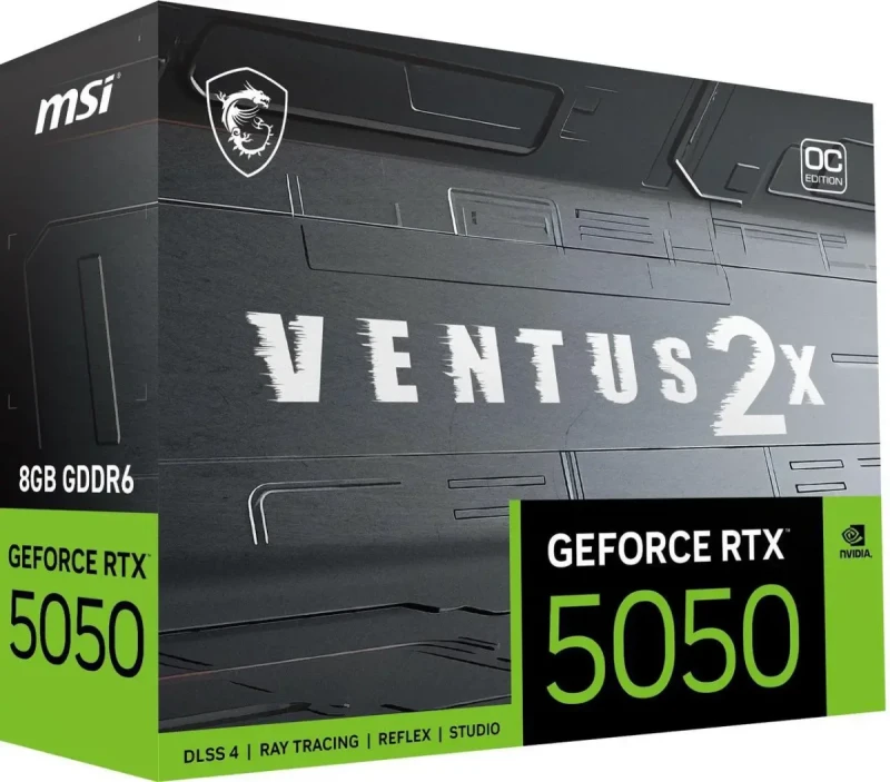 MSI Ventus GeForce RTX 5050 8GB GDDR6 PCI Express 5.0 Graphics Card RTX 5050 8G VENTUS 2X OC - Image 10