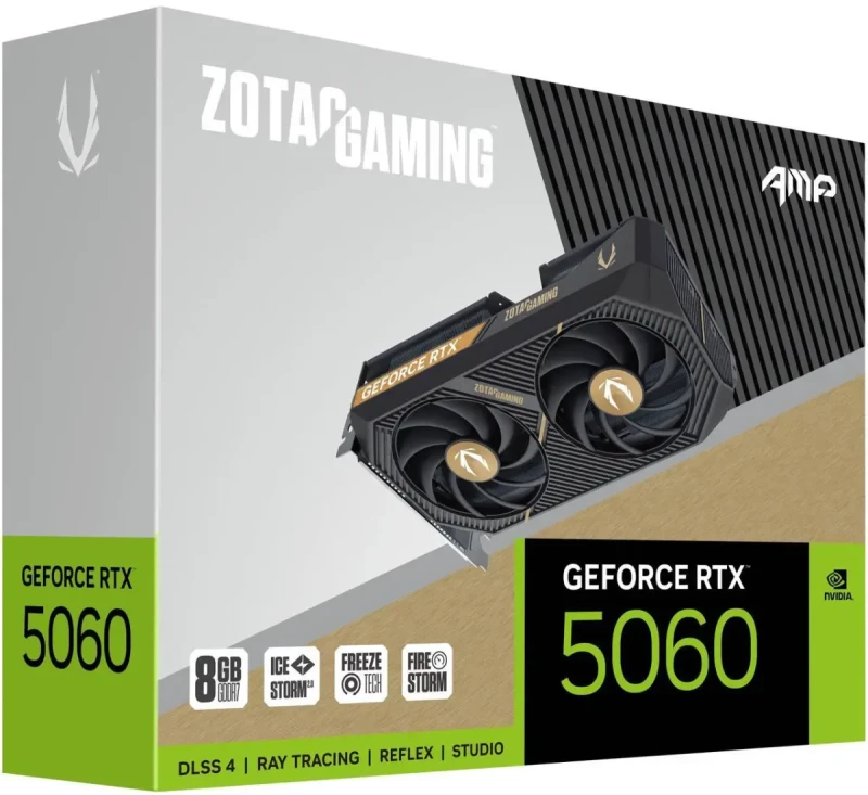 ZOTAC AMP GeForce RTX 5060 8GB GDDR7 PCI Express 5.0 x8 ATX Graphics Card RTX 5060 AMP ZT-B50600F-10M - Image 8