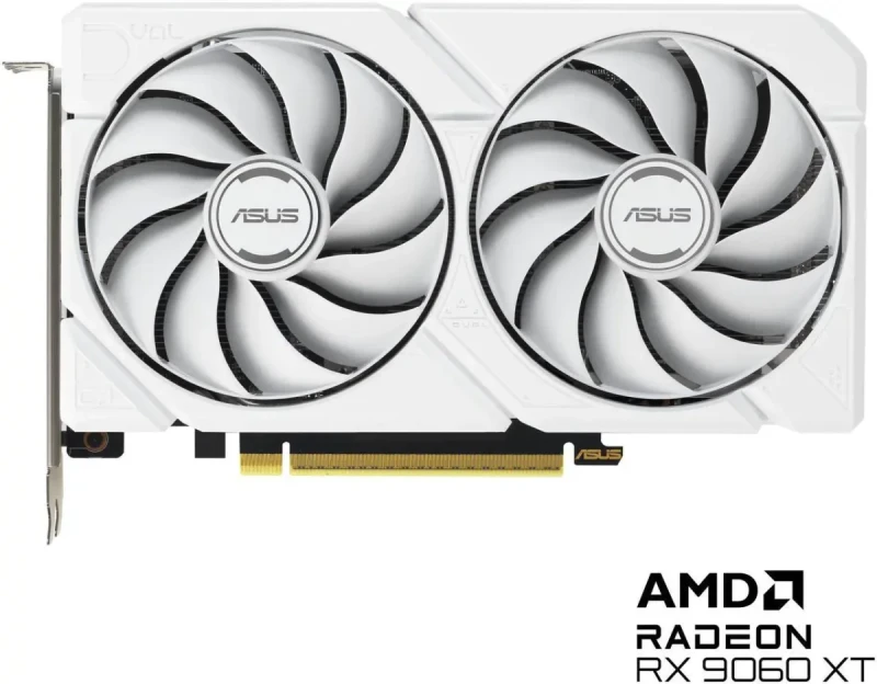 ASUS Dual Radeon RX 9060 XT 16GB GDDR6 PCI Express 5.0 x16 ATX Graphics Card DUAL-RX9060XT-16G-WHITE - Image 2