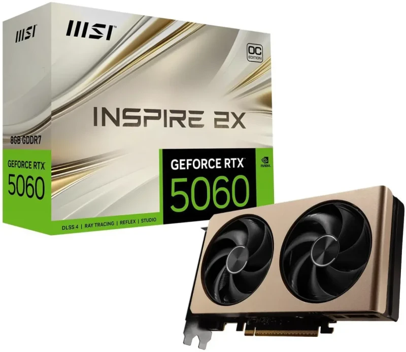 MSI INSPIRE GeForce RTX 5060 8GB GDDR7 PCI Express 5.0 x 16 (use x8) Graphics Card RTX 5060 8G INSPIRE 2X OC - Image 10
