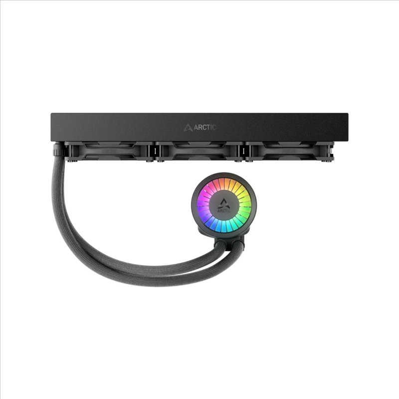ARCTIC Liquid Freezer III 360 Pro A-RGB Black – 360mm AIO Liquid Cooler, 3x P12 PWM PST A-RGB Fans + 60mm VRM Fan, Addressable RGB, Intel LGA1700/1851 & AMD AM4/AM5 - Gallery Image