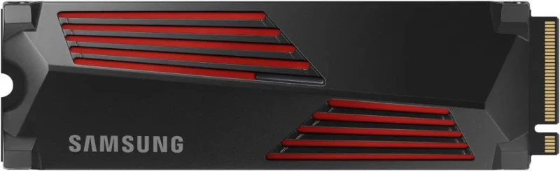 SAMSUNG SSD 990 PRO with Heatsink 1TB, PCIe 4.0, Sew. Read Speeds Up-to 7,450MB/s, Compatible with PlayStation®5 (MZ-V9P1T0CW) - Image 1