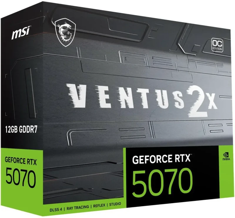 MSI Ventus GeForce RTX 5070 12GB GDDR7 PCI Express 5.0 Graphics Card RTX 5070 12G VENTUS 2X OC - Image 11