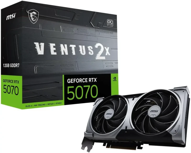 MSI Ventus GeForce RTX 5070 12GB GDDR7 PCI Express 5.0 Graphics Card RTX 5070 12G VENTUS 2X OC - Image 12