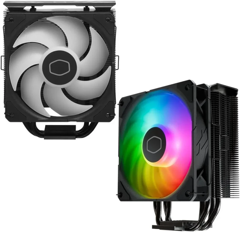 Cooler Master Hyper 212 Pro CPU Air Cooler, SickleFlow Edge 120 PWM Fan, Superconductive Composite 4 Copper Heat Pipes, 152mm Tall, Sleek Top Cover, AMD Ryzen AM5|AM4, Intel LGA 1851|1700 Brackets - Image 2