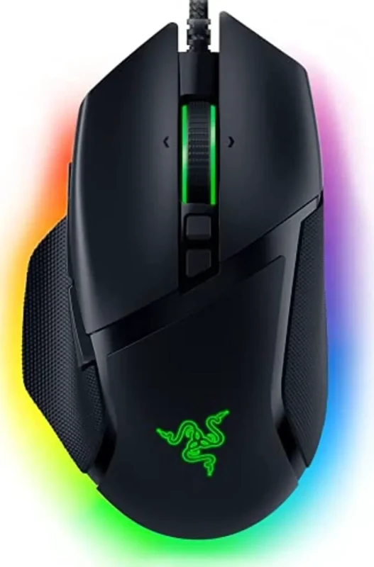 Razer Basilisk V3 Customizable Ergonomic Gaming Mouse: Fastest Gaming Mouse Switch - Chroma RGB Lighting - 26K DPI Optical Sensor - 11 Programmable Buttons - HyperScroll Tilt Wheel - Classic Black - Image 1