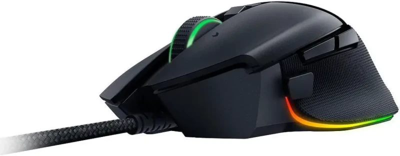 Razer Basilisk V3 Customizable Ergonomic Gaming Mouse: Fastest Gaming Mouse Switch - Chroma RGB Lighting - 26K DPI Optical Sensor - 11 Programmable Buttons - HyperScroll Tilt Wheel - Classic Black - Image 3