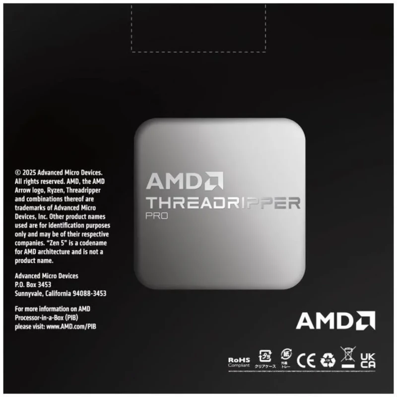 AMD Ryzen Threadripper PRO 9995WX - Ryzen Threadripper PRO 96-Core 2.5 GHz Socket sTR5 350W None Integrated Graphics Processor - 100-100001361WOF - Image 4