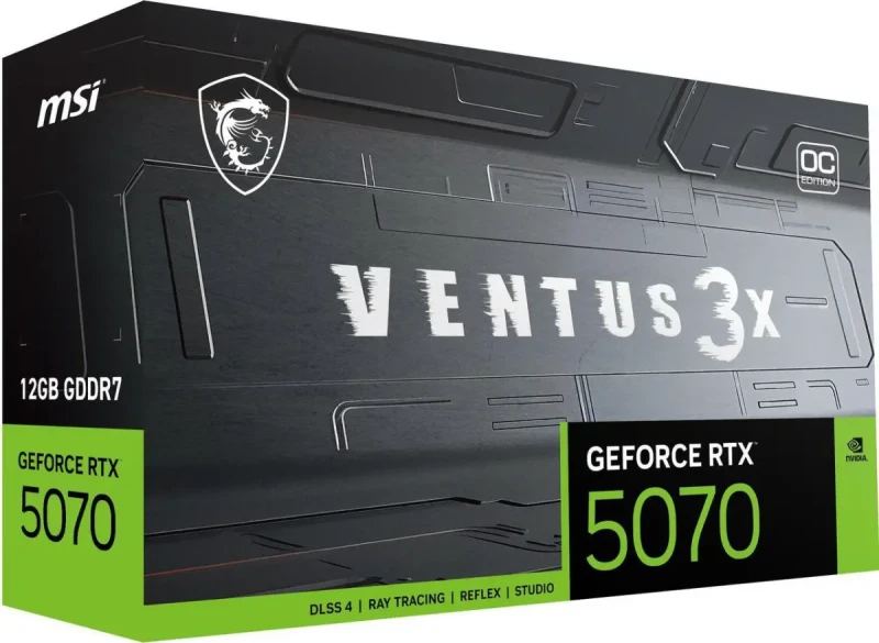 MSI Ventus GeForce RTX 5070 12GB GDDR7 PCI Express 5.0 Graphics Card RTX 5070 12G VENTUS 3X OC - Image 11