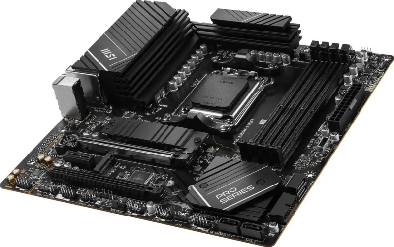 MSI PRO B650M-A WIFI AM5 AMD B650 SATA 6Gb/s DDR5 Ryzen 7000 Micro ATX Motherboard - Image 5