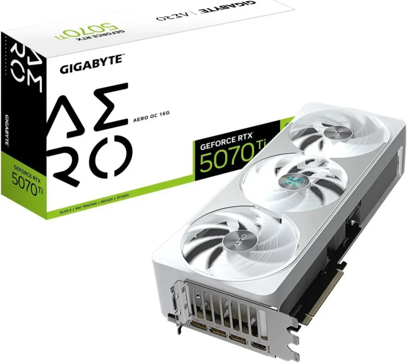 GIGABYTE AERO GeForce RTX 5070 Ti 16GB GDDR7 PCI Express 5.0 ATX Graphics Card GV-N507TAERO OC-16GD - Image 8