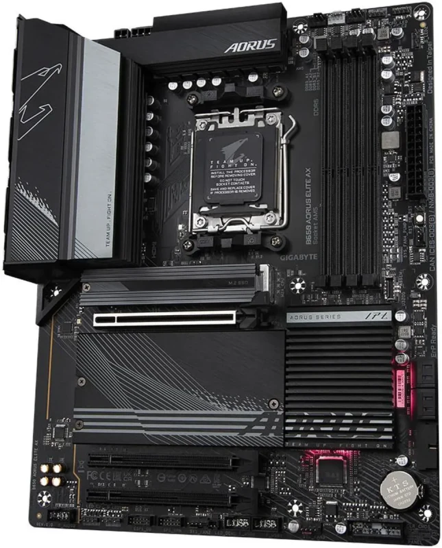 GIGABYTE B650 AORUS ELITE AX AM5 LGA 1718 AMD B650 ATX Motherboard DDR5, M.2, PCIe 5.0, USB 3.2 Gen2X2 Type-C, WiFi 6E, 2.5GbE LAN, Q-Flash Plus, EZ-Latch - Image 5