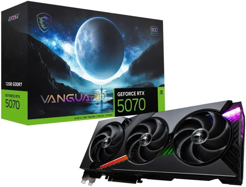 MSI VANGUARD GeForce RTX 5070 12GB GDDR7 PCI Express 5.0 Graphics Card RTX 5070 12G VANGUARD SOC - Image 13