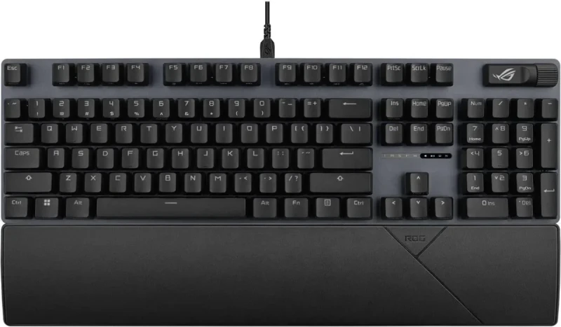 ASUS ROG Strix Scope II X 100% Gaming Keyboard, hot-swappable pre-lubed NX Snow V2 Mechanical switches, Multifunction Controls, PBT doubleshot keycaps, Silicone dampening Foam, and a Wrist Rest - Image 7