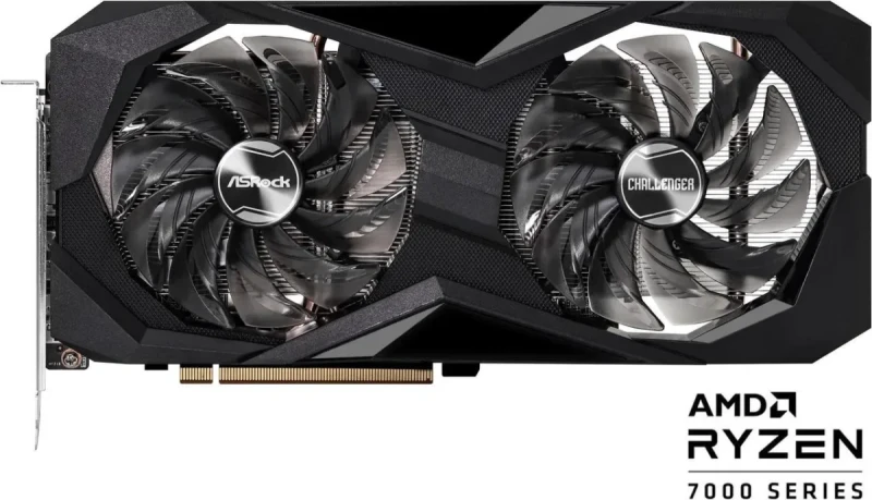 ASRock Challenger Radeon RX 7600 8GB GDDR6 PCI Express 4.0 x8 ATX Graphics Card RX7600 CL 8GO - Image 2