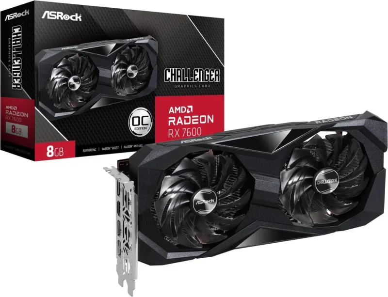 ASRock Challenger Radeon RX 7600 8GB GDDR6 PCI Express 4.0 x8 ATX Graphics Card RX7600 CL 8GO - Image 8