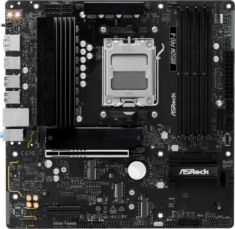 ASRock B850M Pro-A AM5 AMD B850 Micro ATX Motherboard - Image 2