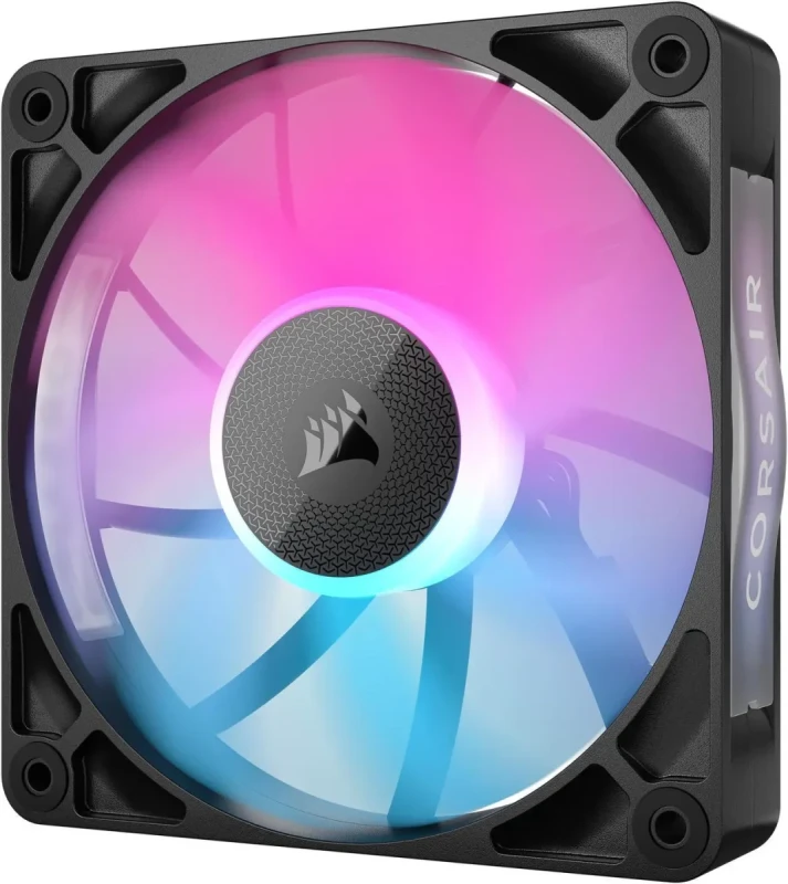 CORSAIR iCUE Link RX120 RGB 120mm PWM Fans with iCUE Link System Hub - Magnetic Dome Bearing - Triple Pack - Black - Image 5