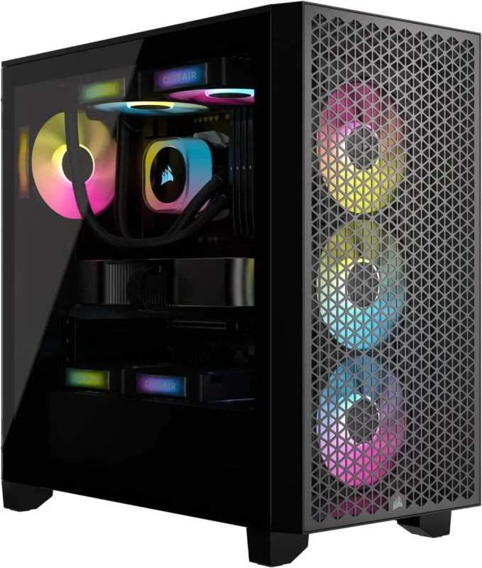 CORSAIR iCUE Link RX120 RGB 120mm PWM Fans with iCUE Link System Hub - Magnetic Dome Bearing - Triple Pack - Black - Image 12