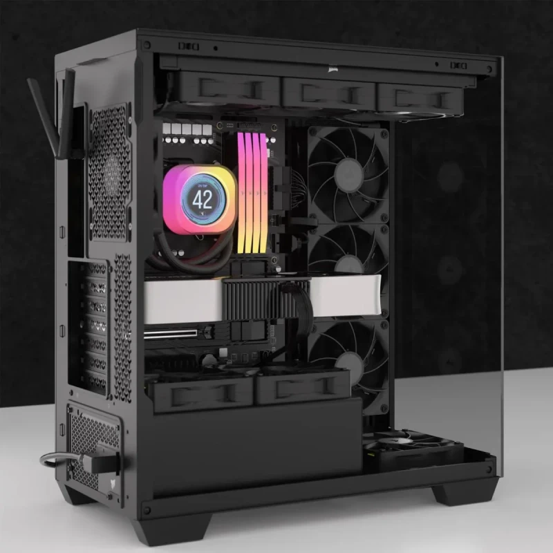 CORSAIR iCUE LINK RX120 MAX 120mm PWM Thick Fans - Starter Kit – High Static Pressure Fan  – Up to 2,000 RPM – 30mm Thickness – iCUE LINK System Hub Included - Image 13