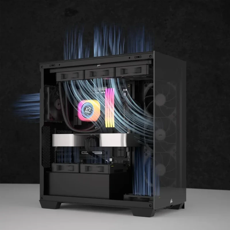 CORSAIR iCUE LINK RX120 MAX 120mm PWM Thick Fans - Starter Kit – High Static Pressure Fan  – Up to 2,000 RPM – 30mm Thickness – iCUE LINK System Hub Included - Image 18