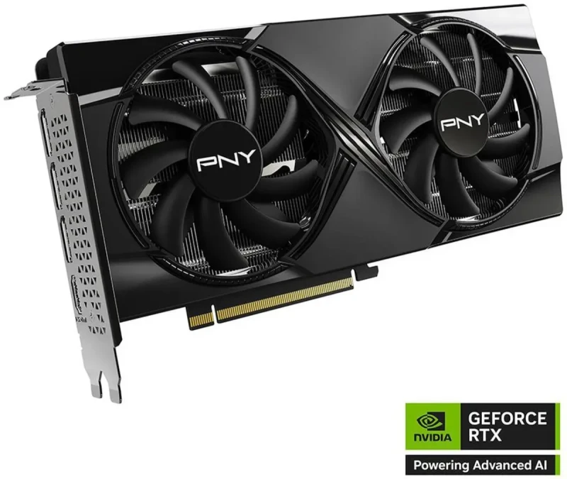 PNY DUAL FAN OC GeForce RTX 5060 Ti 16GB 128-Bit GDDR7 PCI Express 5.0 x8 DLSS 4.0 Graphics Card RTX 5060 Ti 16GB DUAL FAN OC VCG5060T16DFXPB1-O - Image 2