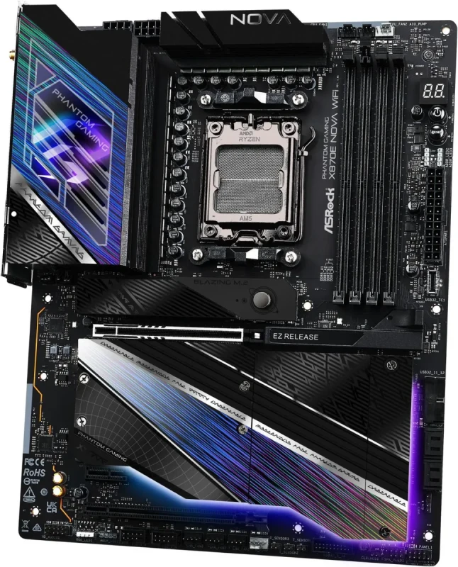 ASRock X870E NOVA WIFI AM5 AMD X870E ATX Motherboard - Image 4