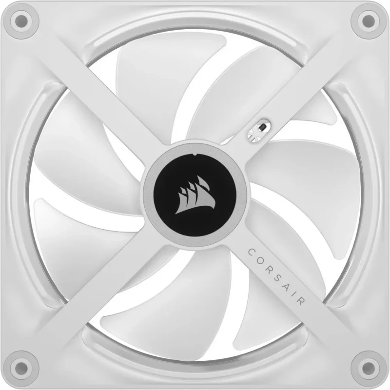 Corsair iCUE LINK QX140 RGB 140mm Magnetic Dome RGB Fans - Double Fan Starter Kit with iCUE LINK System Hub - White - Image 4