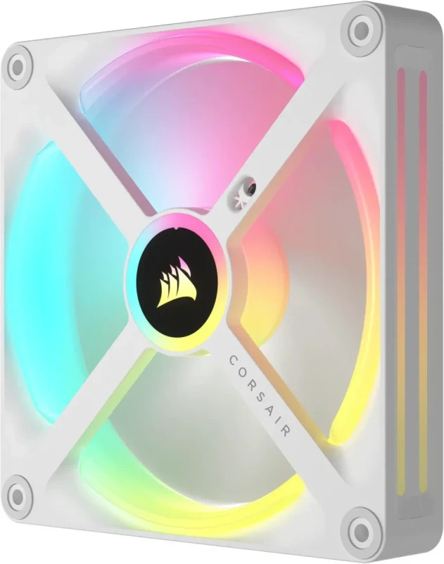 Corsair iCUE LINK QX140 RGB 140mm Magnetic Dome RGB Fans - Double Fan Starter Kit with iCUE LINK System Hub - White - Image 7