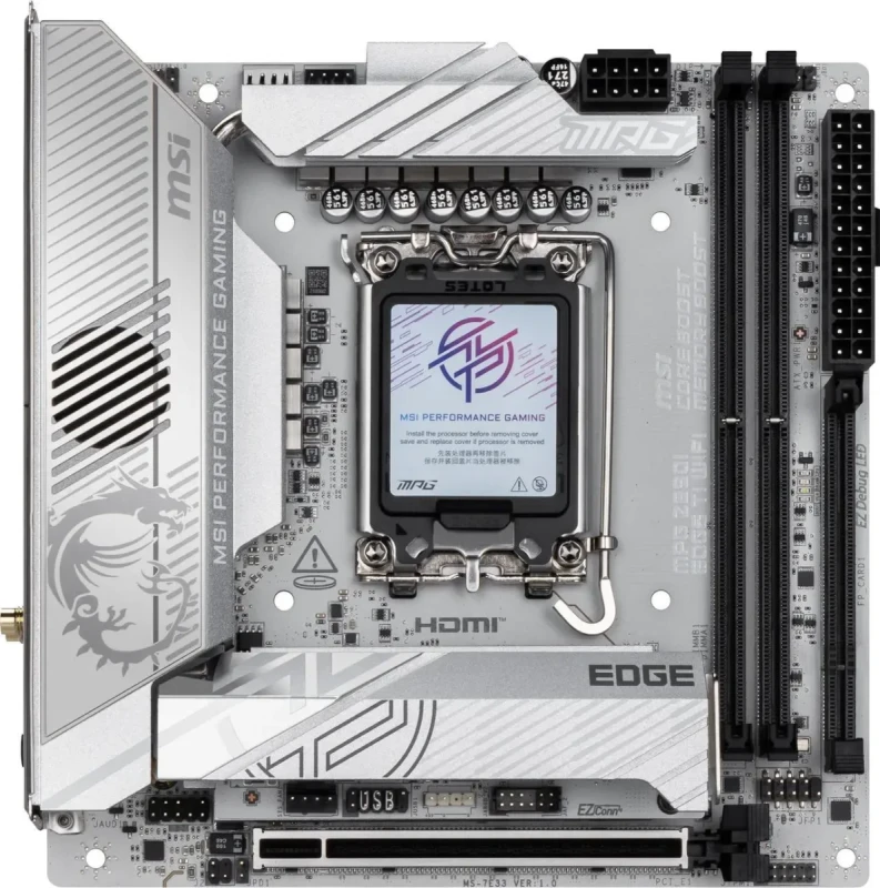 MSI MPG Z890I EDGE TI WIFI LGA 1851 Intel Z890 Mini ITX Motherboard - Image 2