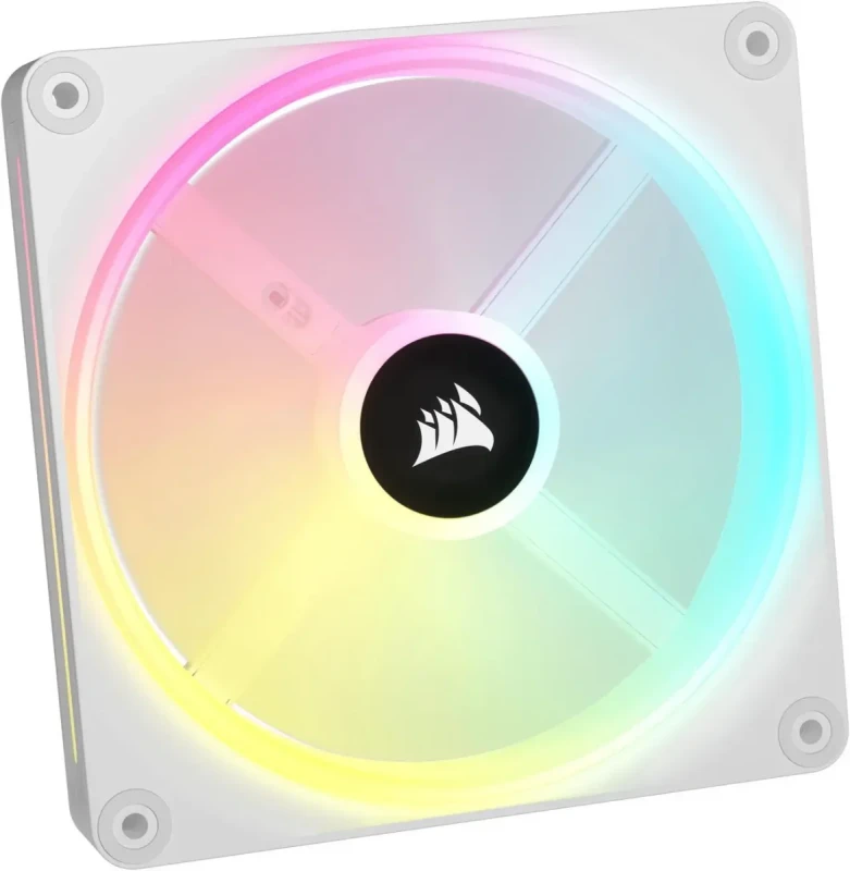 Corsair iCUE LINK QX140 RGB 140mm Magnetic Dome RGB Fans - Double Fan Starter Kit with iCUE LINK System Hub - White - Image 11